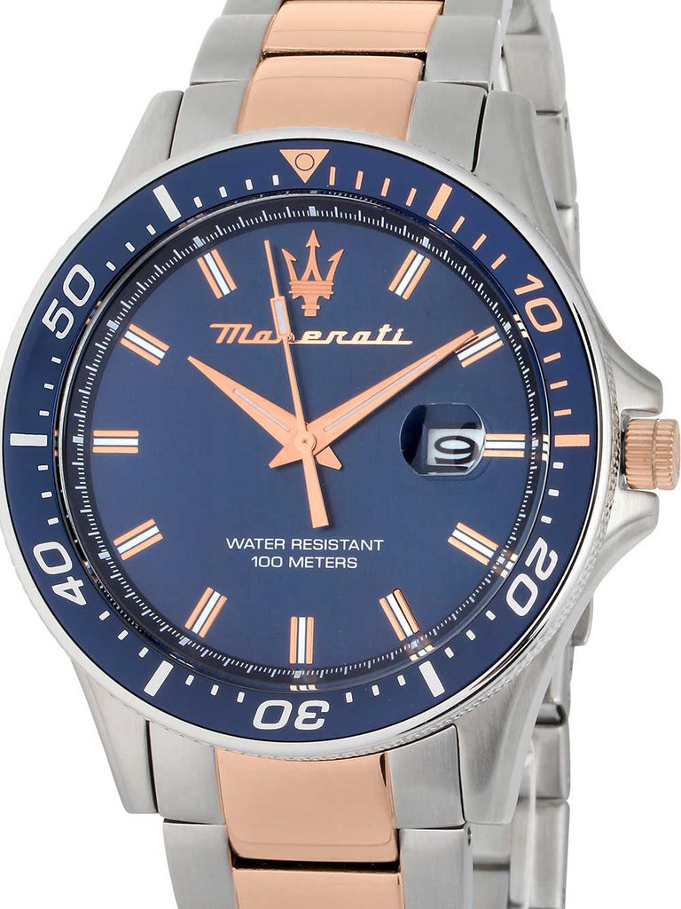 Maserati SFIDA Quartz Blue Dial Stainless Steel 44mm Watch For Men - R8853140003 Buy Now By Maserati