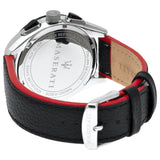 Maserati Traguardo Black Dial Black Leather Strap Watch For Men - R8871612028 Buy Now By Maserati