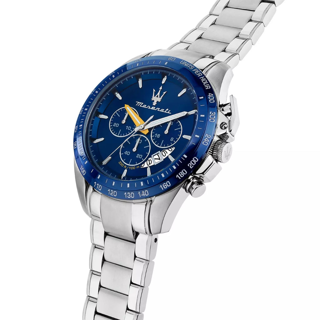 Maserati Traguardo Chronograph Modena Edition Blue Dial Silver Steel Strap Watch For Men - R8871612039 Buy Now By Maserati