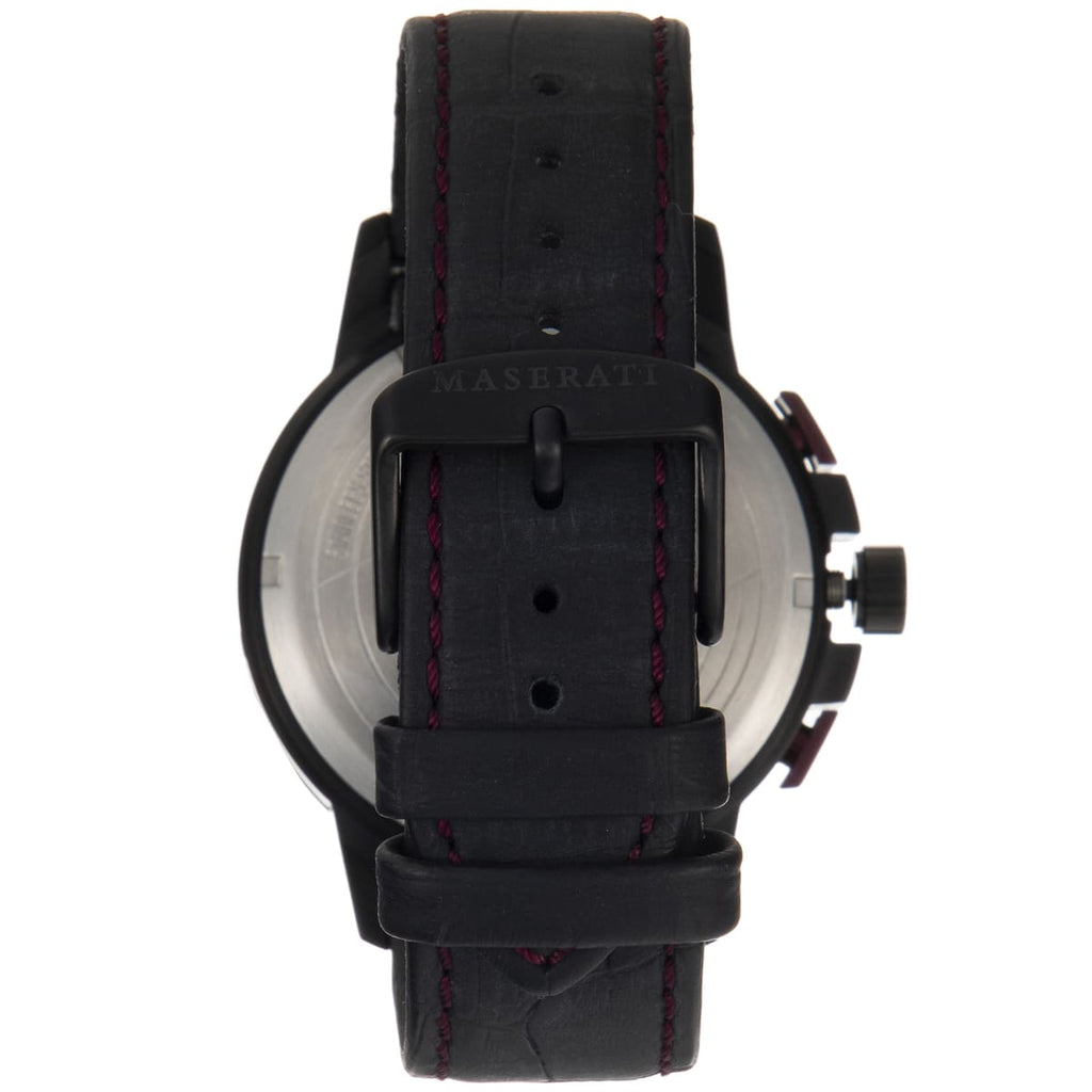 Maserati Ingegno Chronograph Black Dial Black Leather Strap Watch For Men - R8871619003 Buy Now By Maserati
