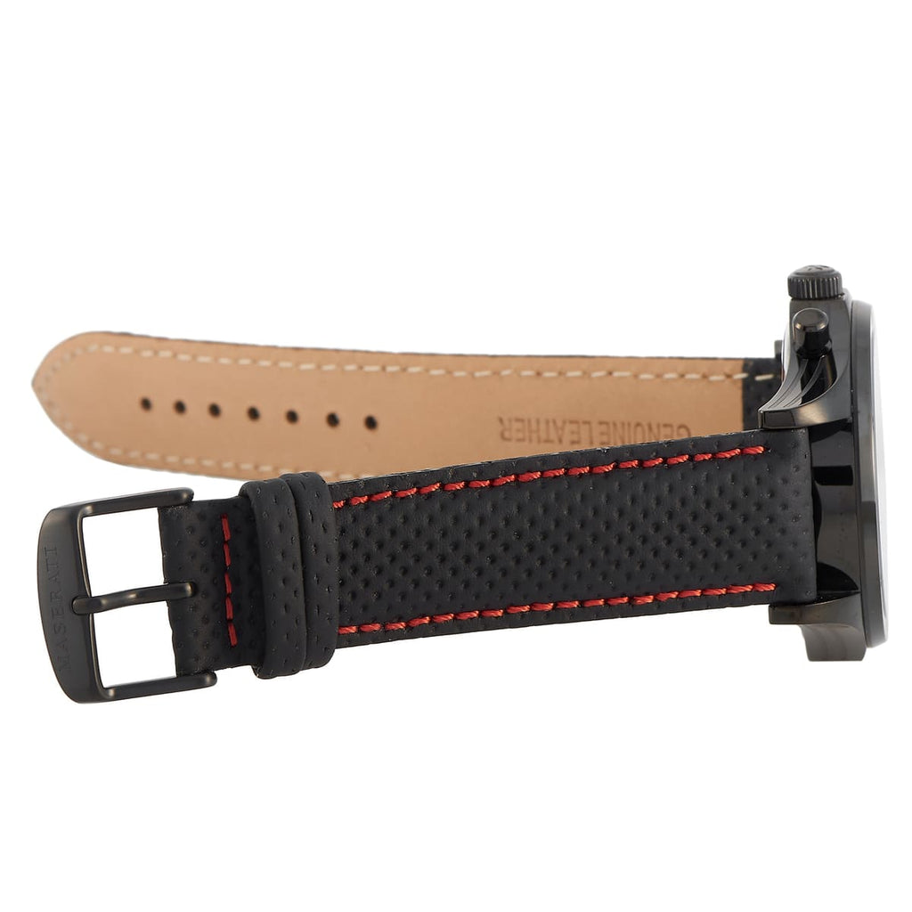 Maserati Circuito Black Dial Black Leather Strap Watch For Men - R8871627004 Buy Now By Maserati