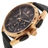 Maserati Trimarano Chronograph Black Dial Leather Strap Watch For Men - R8871632002 Buy Now By Maserati