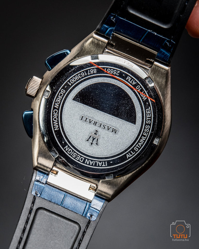 Maserati Triconic Chronograph White Dial Blue Leather Strap Watch For Men - R8871639001 Buy Now By Maserati