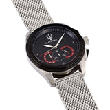 Maserati Traguardo Black Dial Silver Mesh Bracelet Watch For Men - R8873612005 Buy Now By Maserati