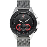 Maserati Traguardo Black Dial Silver Mesh Bracelet Watch For Men - R8873612005 Buy Now By Maserati