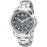 Maserati Successo Chronograph Silver Dial Silver Steel Strap Watch For Men - R8873621006 Buy Now By Maserati