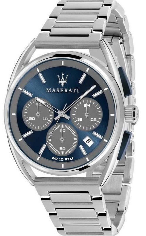 Maserati Trimarano Chronograph Blue Dial Silver Steel Strap Watch For Men - R8873632004 Buy Now By Maserati