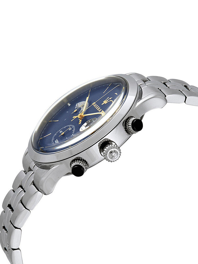 Maserati Ricordo Chronograph Blue Dial Silver Steel Strap Watch For Men - R8873633001 Buy Now By Maserati