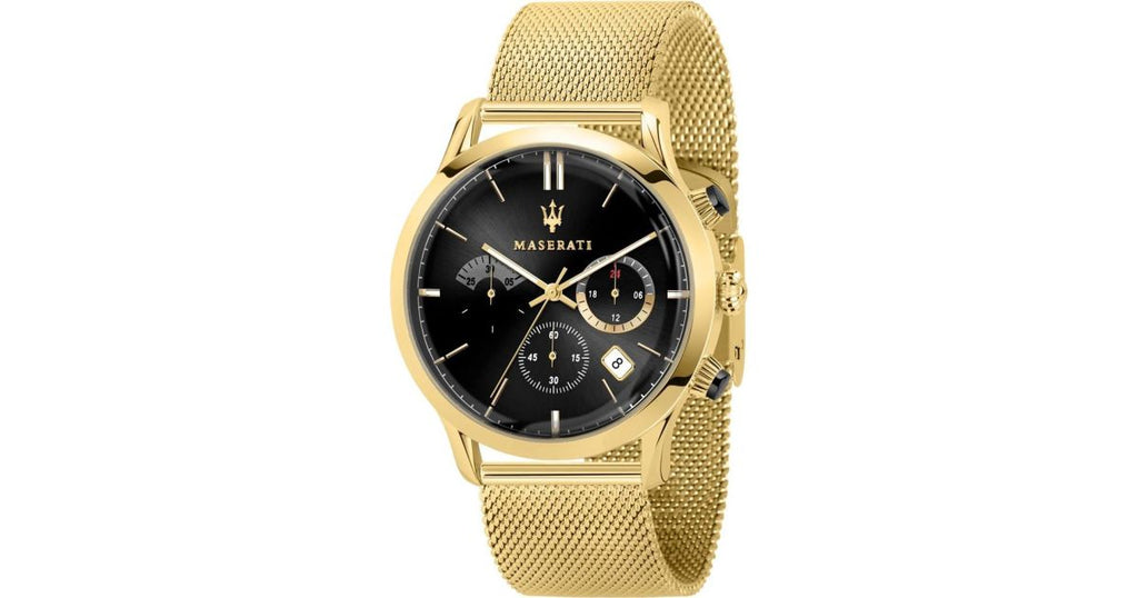 Maserati Ricordo Chronograph Black Dial Stainless Steel Mesh Bracelet Watch For Men - R8873633003 Buy Now By Maserati