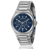 Maserati Triconic Quartz Blue Dial Silver Steel Strap Watch For Men - R8873639001 Buy Now By Maserati