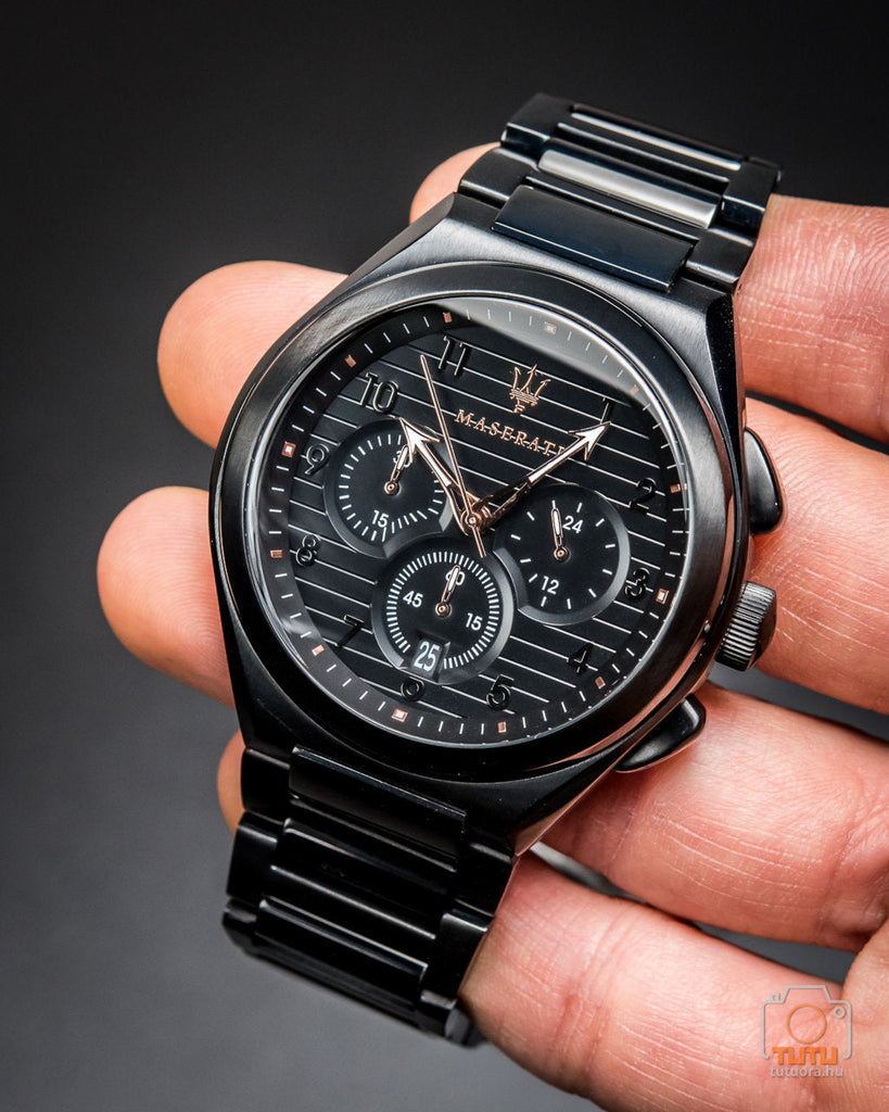 Maserati Triconic Quartz Black Dial Black Steel Strap Watch For Men - R8873639003 Buy Now By Maserati