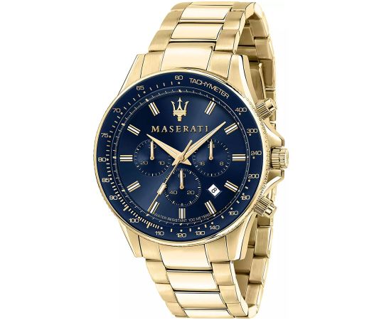 Maserati SFIDA Analog Blue Dial Gold Stainless Steel Watch For Men - R8873640008 Buy Now By Maserati