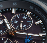 Maserati Successo Solar Black Dial Grey Steel Strap Watch For Men - R8873645001 Buy Now By Maserati