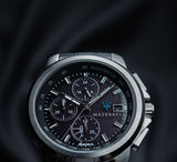 Maserati Successo Solar Edition Black Dial Silver Steel Strap Watch For Men - R8873645003 Buy Now By Maserati