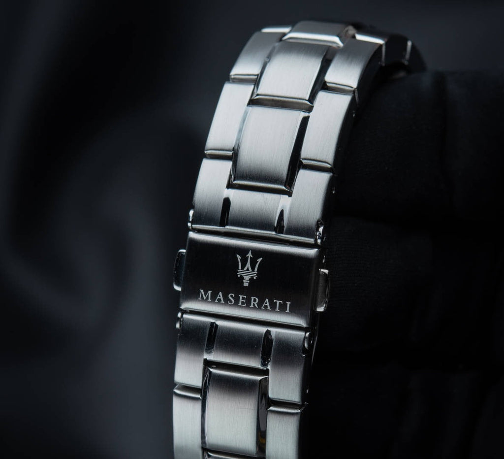 Maserati Successo Solar Edition Black Dial Silver Steel Strap Watch For Men - R8873645003 Buy Now By Maserati