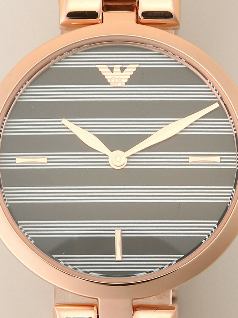 Emporio Armani Arianna Quartz Grey Dial Rose Gold Steel Strap Watch For Women - AR11220 Buy Now By Emporio Armani