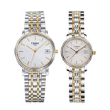 Tissot Desire White Dial Two Tone Mesh Bracelet Two Tone Steel Watch For Men - T52.2.481.31 Buy Now By Tissot