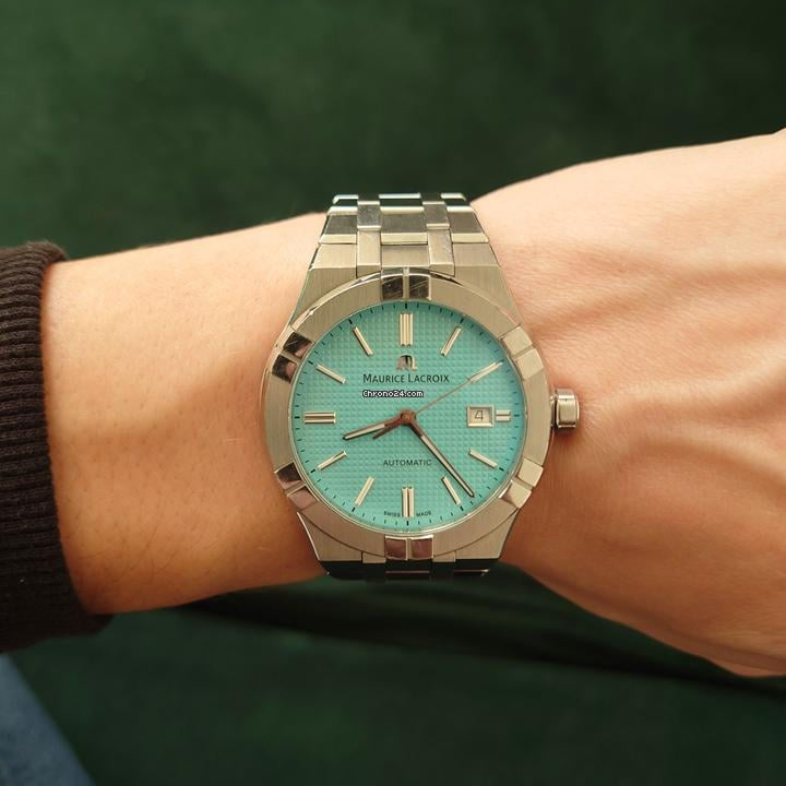 Maurice Lacroix Aikon Automatic Limited Summer Edition Blue Dial Silver Steel Strap Watch For Men - AI6008-SS00F-431-1 Buy Now By Maurice Lacroix