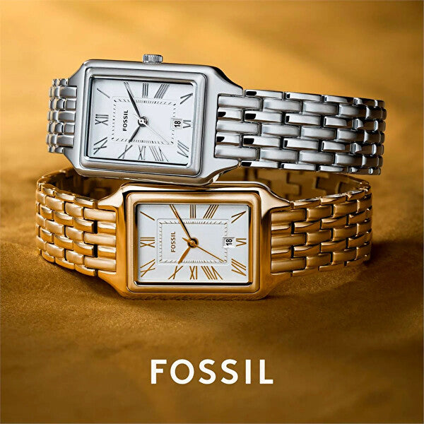 Fossil Raquel Three Hand Date White Dial Silver Steel Strap Watch for Women - ES5221 Buy Now By Fossil