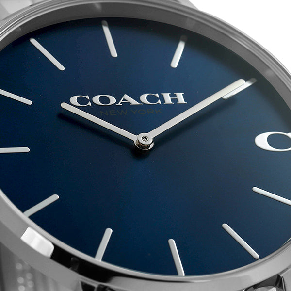 Coach Charles Blue Dial Silver Steel Strap Watch for Men - 14602429 Buy Now By Coach