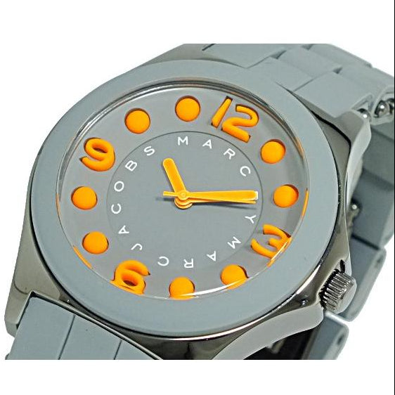 Marc Jacobs Pelly Grey Dial Grey Silicone Strap Watch for Women - MBM2589 Buy Now By Marc Jacobs