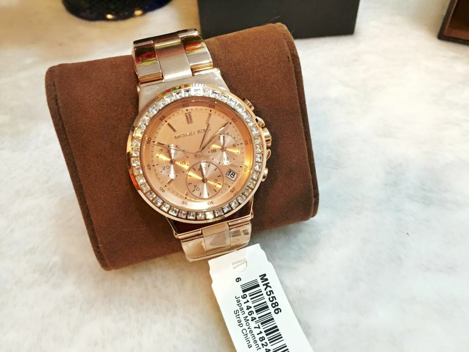 Michael Kors Dylan Rose Gold Rose Gold Steel Strap Watch for Women - MK5586 Buy Now By Michael Kors