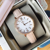 Fossil Jacqueline White Dial Pink Leather Strap Watch for Women - ES4303 Buy Now By Fossil