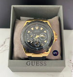 Guess Legacy Black Dial Black Rubber Strap Watch for Men - W1049G5 Buy Now By Guess