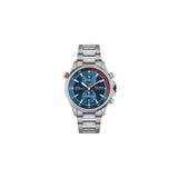 Hugo Boss Globetrotter Blue Dial Silver Steel Strap Watch for Men - 1513823 Buy Now By Hugo Boss
