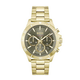 Hugo Boss Troper Chronograph Green Dial Gold Steel Strap Watch For Men - 1514059 Buy Now By Hugo Boss