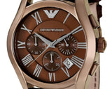Emporio Armani Valente Classic Brown Dial Brown Leather Strap Watch For Men - AR1609 Buy Now By Emporio Armani