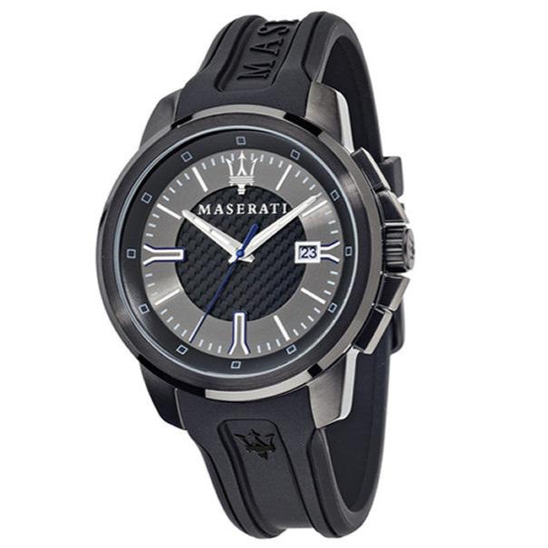 Maserati SFIDA Black Dial Black Rubber Strap Watch For Men - R8851123004 Buy Now By Maserati