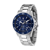 Maserati Competizione Chronograph Blue Dial Silver Steel Strap Watch For Men - R8873600002 Buy Now By Maserati