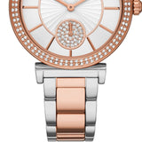 Michael Kors Abbey Three-Hand White Dial Two Tone Steel Strap Watch for Women - MK4616 Buy Now By Michael Kors