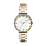 Michael Kors Pyper Three Hand White Dial Two Tone Steel Strap Watch For Women - MK4595 Buy Now By Michael Kors
