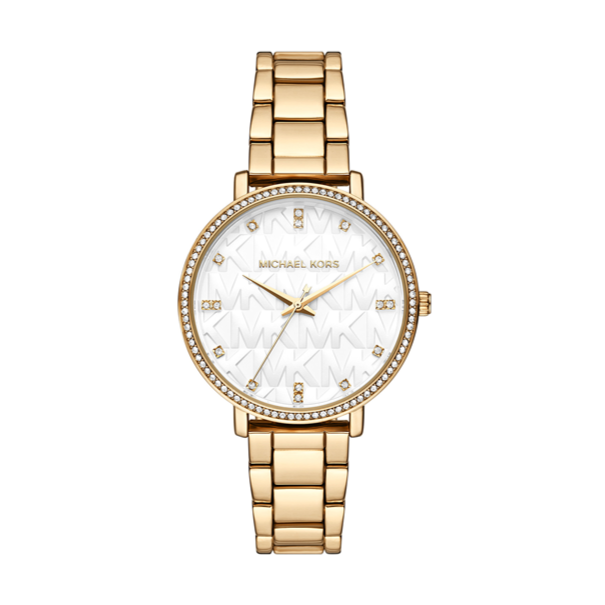 Michael Kors Pyper Three Hand White Dial Gold Steel Strap Watch For Women - MK4666 Buy Now By Michael Kors