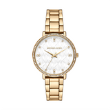 Michael Kors Pyper Three Hand White Dial Gold Steel Strap Watch For Women - MK4666 Buy Now By Michael Kors