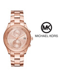 Michael Kors Briar Quartz Rose Gold Dial Rose Gold Steel Strap Watch For Women - MK6465 Buy Now By Michael Kors