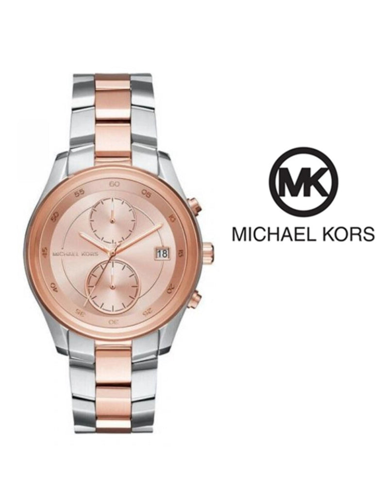 Michael Kors Blair Quartz Analog Rose Gold Dial Two Tone Steel Strap Watch For Women - MK6498 Buy Now By Michael Kors