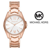 Michael Kors Whitney Quartz White Dial Rose Gold Steel Strap Watch For Women - MK6694 Buy Now By Michael Kors
