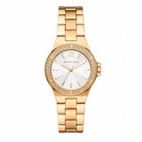 Michael Kors Lennox Three-Hand Silver Dial Gold Steel Strap Watch For Women - MK7278 Buy Now By Michael Kors