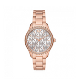 Michael Kors Layton Three Hand Silver Dial Rose Gold Steel Strap Watch For Women - MK7297 Buy Now By Michael Kors