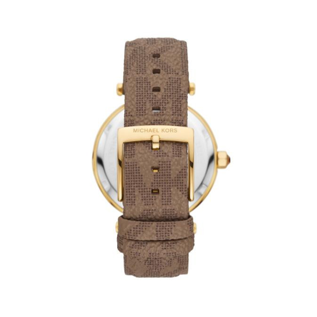 Michael Kors Parker Three Hand Gold Dial Brown Leather Strap Watch For Women - MK2973 Buy Now By Michael Kors