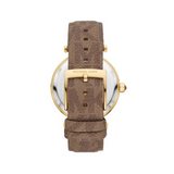 Michael Kors Parker Three Hand Gold Dial Brown Leather Strap Watch For Women - MK2973 Buy Now By Michael Kors