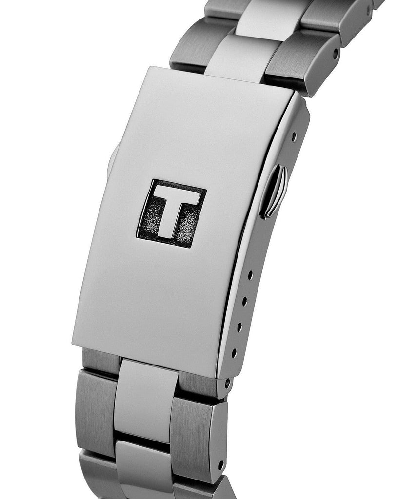 Tissot PR 100 Sport Chic Chronograph Diamonds Mother of Pearl Dial Silver Steel Strap Watch for Women - T101.917.11.116.00 Buy Now By Tissot