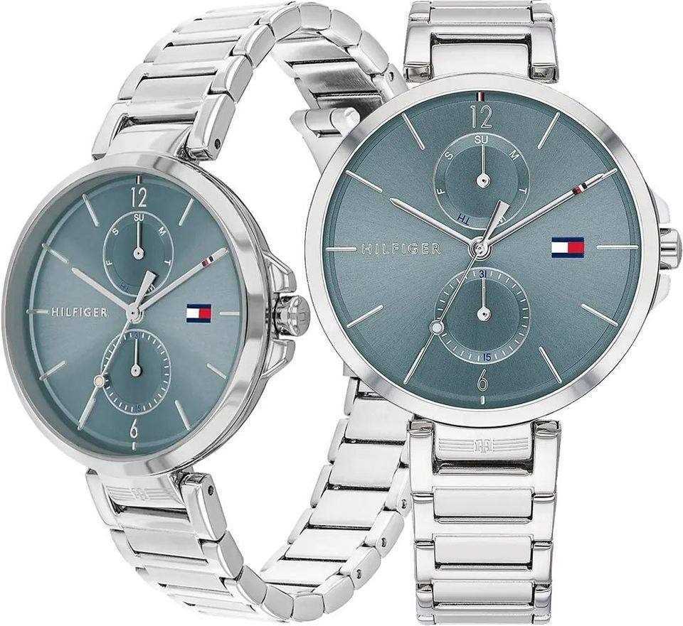 Tommy Hilfiger Angela Blue Dial Silver Steel Strap Watch for Women - 1782126 Buy Now By Tommy Hilfiger