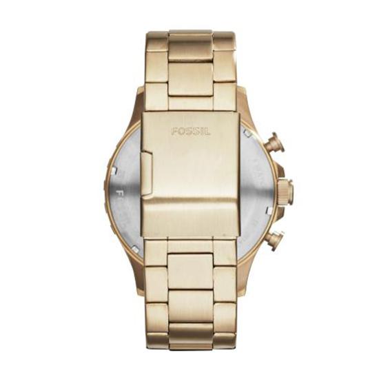 Fossil Townsman Chronograph White Dial Gold Steel Strap Watch for Men - FS5348 Buy Now By Fossil