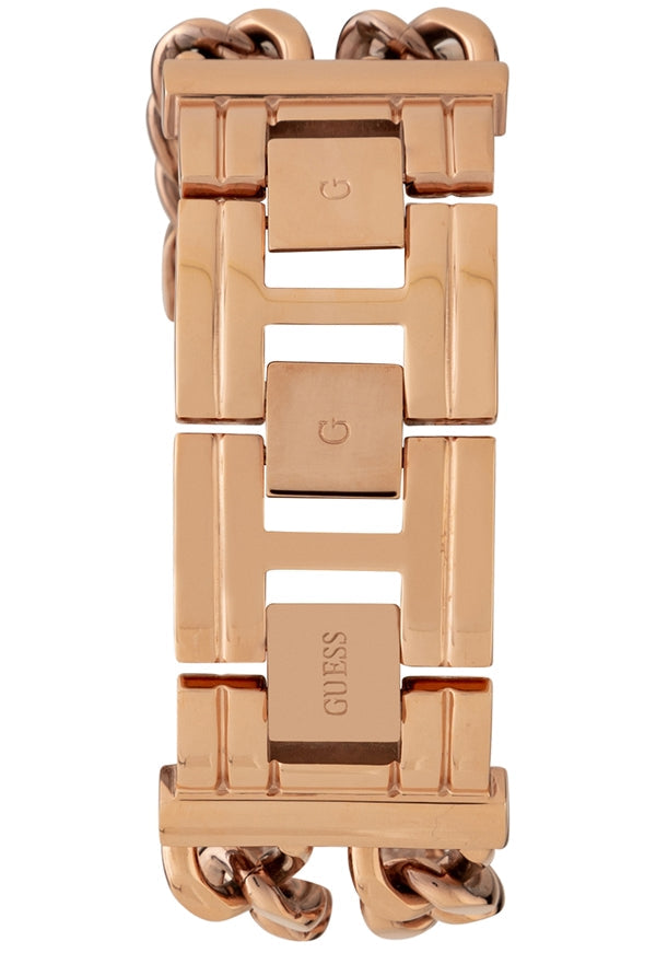 Guess Mod Heavy Metal Rose Gold Dial Rose Gold Steel Strap Watch For Women - W1117L3 Buy Now By Guess