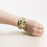 Michael Kors Bradshaw Chronograph Gold Dial Gold Steel Strap Watch For Women - MK5777 Buy Now By Michael Kors