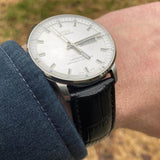 Mido Comander II Automatic Chronometer Silver Dial Black Leather Strap Watch For Men - M021.431.16.031.00 Buy Now By Mido